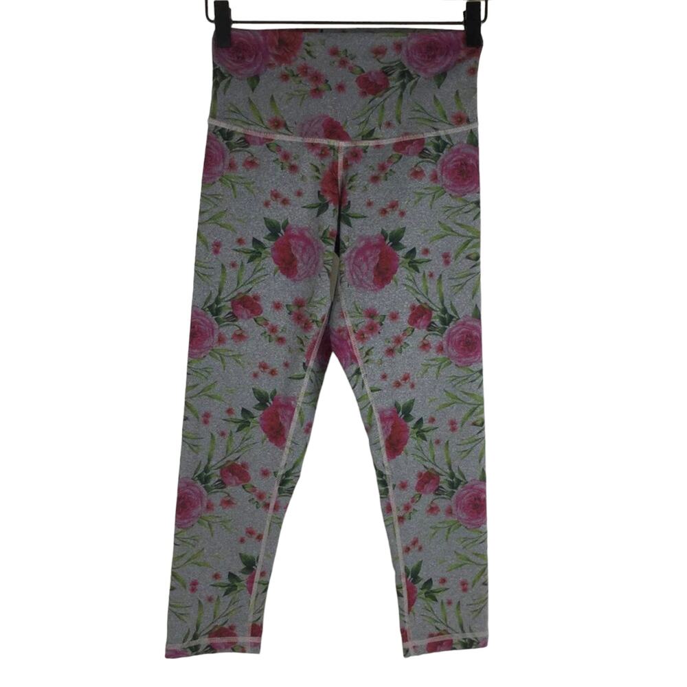 DYI Floral Cropped 7/8 Pants, small